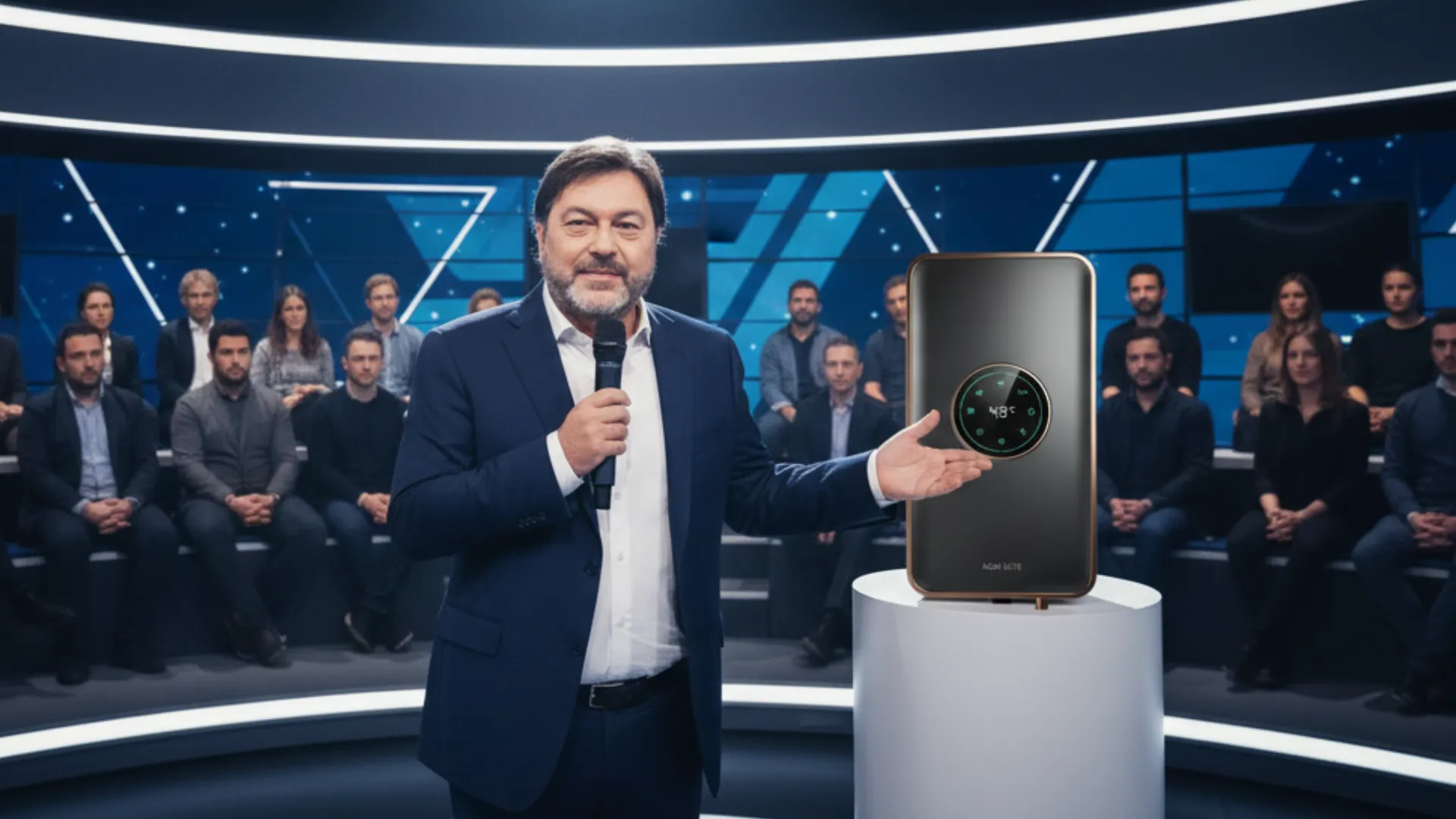 Presentazione prodotto in un evento